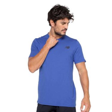 Imagem de Camiseta Masculina New Balance Tenacity Logo Azul-Masculino