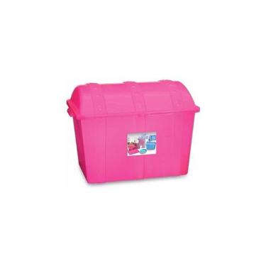 Imagem de Caixa Organizadora Bau Infantil Plastico P/ Brinquedos - Usual Utilida