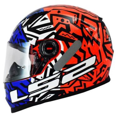 Imagem de Capacete Masculino Feminino Ls2 FF358 Memphis Moto Esportivo, 61-62