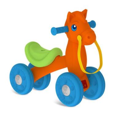 Imagem de Baby Bike Pônei Equilíbrio Laranja com Chip Sonoro - Brinquedos Bandei