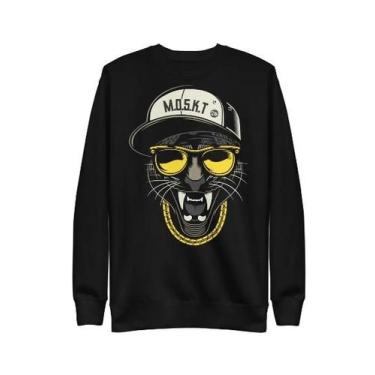 Imagem de Moletom Moskt  skate logo, Preto, M
