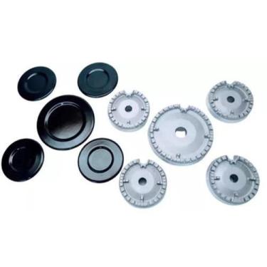 Imagem de 5 Espalha Chama E 5 Queimador Defendi P/ Fogão Cooktop Atlas