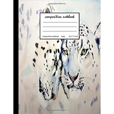 Imagem de Composition Notebook: Wide Ruled/College Ruled/Composition Notebook - (8.5 x 11 inches) Large - 110 Pages - tiger