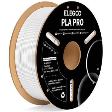 Imagem de Filamento PLA PRO ELEGOO 1,75mm - Branco - 1kg para Impressora 3D