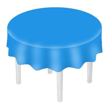 Imagem de Toalha de Mesa de TNT Redonda - 2 uni cor AZUL ROYAL 1,35 Diâmetro