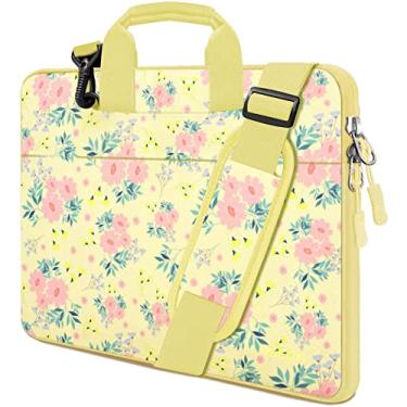 Imagem de Bolsa de ombro para laptop 13 13,3 14 polegadas compatível com MacBook Pro 14 2025-2021 M4/M3/M2/M1, Mac Air/pro 13-13,3 polegadas e notebooks mais populares 13-14, pasta resistente a derramamentos