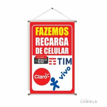 Imagem de Banner pronto Recarga Celular BA 308 medida 45x70 cm arte pronta