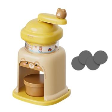 Imagem de WeiLaiKeQi de Gelo Manual, Raspador de Gelo Rotativo, Utensílios de Cozinha, Máquina de Raspadinha para Festas em Bares Domésticos, Amarelo com 1 Tigela