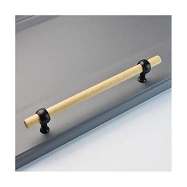 Imagem de Puxador de porta deslizante AAPIE para porta de entrada, sapato, gaveta, maçanetas de porta, puxadores de madeira, móveis, ferragens, puxadores de cômoda, dourado, preto, para cômoda