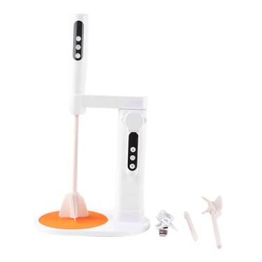 Imagem de KiBcsLic Misturador de resina elétrico, agitador elétrico leve, portátil e resistente para minimizar bolhas, misturador epóxi para tinta, resina, artesanato, com Suporte