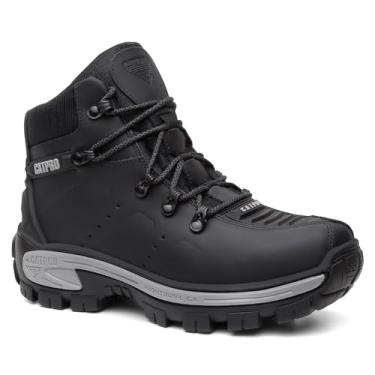 Imagem de Coturno Masculino Adventure Bota em Couro Trabalho Resistente e Confortável Preto/43