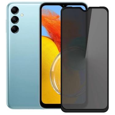 Imagem de [GL CASES] Película Privacidade Samsung Galaxy M15 Anti Risco Privativa De Vidro Temperado 3D Proteção 9H Pelicula Samsung Galaxy M15 Anti Espião Cobertura Total Da Tela + Kit Limpeza Para Aplicação
