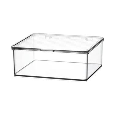 Imagem de Baoblaze Caixa de armazenamento de copo de chá, organizador à prova de poeira, decoração, caixa de artigos diversos, para casa, lembrancinhas, loja, despensa, Shorts