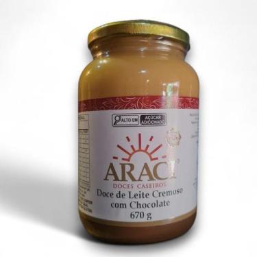 Imagem de Doce de leite Cremoso com Chocolate 670g - Doces Araci