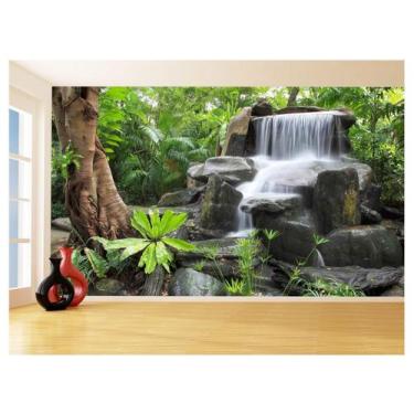 Imagem de Papel De Parede 3D Paisagem Cachoeira Florestas 3,5M Nch241 - Você Dec