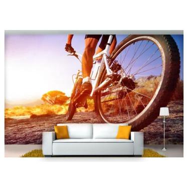 Imagem de Papel De Parede Exercício Físico Bike Pedal 3D Aca01 - Você Decora