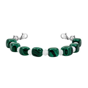 Imagem de Zircobic Pulseira de contas semiacabada ajustável – Berloque central intercambiável, várias opções de contas, joia unissex confortável para uso diário, esportivo e ao ar livre, Adjustable, Vidro Pedra