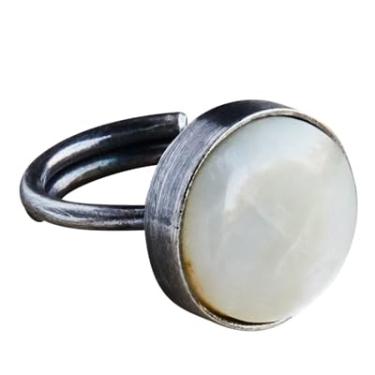 Imagem de HomArt Anel Penny, prata, madrepérola - leve