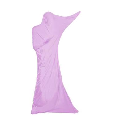 Imagem de É um vestido de dança com meias sensoriais elásticas para reuniões no campus, meias sensoriais para crianças e adultos com autismo (violeta claro, altura (63-66))