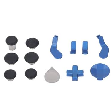 Imagem de Ymiko Punhos de Polegar Ergonômicos do Controlador Com Capas de D Pad e Bastões de Borracha Complementos Universais de Controlador de Jogo para Maior Precisão e Conforto (Azul)