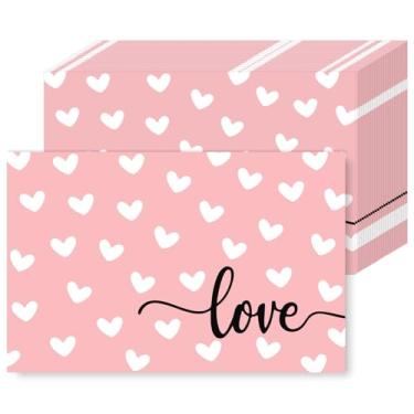 Imagem de JarThenaAMCS 50 peças de jogo americano de papel para dia dos namorados, tapete descartável, rosa coração, decorativo, para mesa de festa de casamento, aniversário, 28 x 43 cm