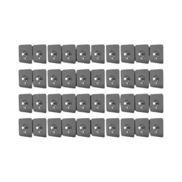 Imagem de Ganchos Adesivos Transparentes De Alta Resistência Para Pendurar Quadr