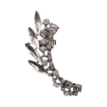 Imagem de Brincos De Clipe De Orelha Y2K Femininos Com Zircônia, Joia Da Moda Pa