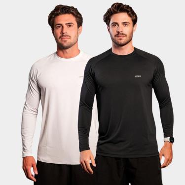 Imagem de Combo de 2 Camisas Raglan Manga Longa TR4 Proteção Uv Respirável-Masculino