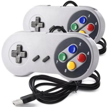 Imagem de Controle Super Snes Usb Para Pc, Notebook Video Games - Keedi, 2 unida