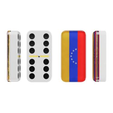 Imagem de Jogo de Mesa TÓMA! Dominó com Bandeira da Venezuela  Duplo 6