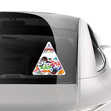 Imagem de DIYthinker Óculos chapéu cabeça feliz carnaval de Veneza adesivo para carro motocicleta bicicleta bagagem decalque