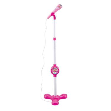 Imagem de Microfone Karaokê com Pedestral Use no Celular Menina Cantar Criança