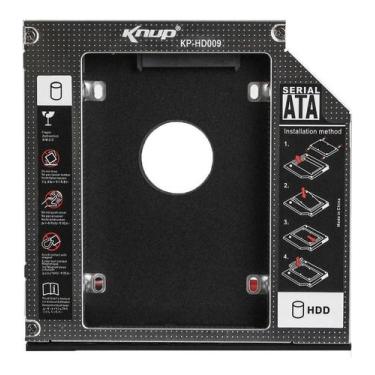 Imagem de Adaptador Caddy Hd Ssd Sata Case Gaveta Dvd Notebook 12,7Mm - J2G