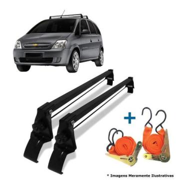 Imagem de Rack De Teto Travessa Meriva 2002 A 2012 + 2 Cintas Catraca - VHIP
