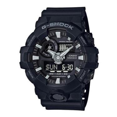Imagem de Relógio Masculino Casio G-Shock Ga-700-1Bdr Preto, Analógico, 12 meses
