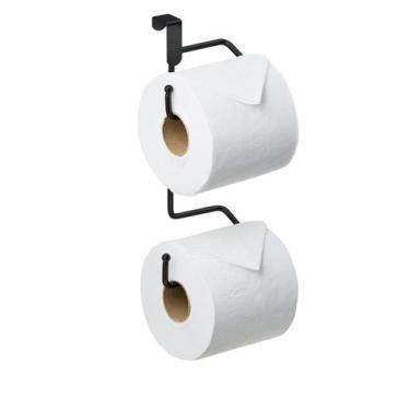 Imagem de Porta Papel Higiênico para Caixa de Descarga Suporte para Dois Rolos S