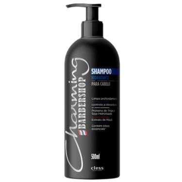 Imagem de Shampoo Hidratante Cless Charming Barbershop 500ml - Limpeza Suave, Hidratação Intensa, Brilho Natural, Fórmula Sem Sal, Ideal para Todos os Tipos de Cabelos, Uso Diário e Resultado Profissional