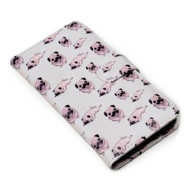 Imagem de Capa carteira estampada cute pug e191 para samsung a72 a725 - CELLWAY