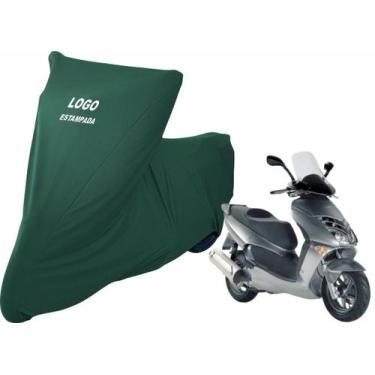Imagem de Capa De Tecido Helanca Lycra para Moto Aprilia Leonardo - Mz, Verde
