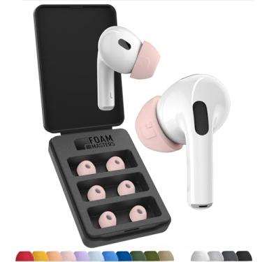 Imagem de Foam Masters Espumas de Memória Ultra-Premium para AirPods Pro 1ª e 2ª Geração | 3 Pares | Black Magic Versão 6.0 | Ajuste Seguro | Conforto | Cancelamento de Ruído Melhorado | Borrachas de Reposição