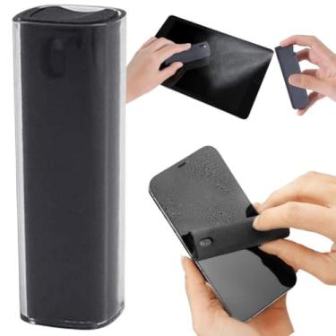 Imagem de Zelbuck Spray de limpeza de tela, mini frasco portátil, limpador de névoa para celular eletrônico, iPhone, iPad, laptop, TV, MacBook, carro, toque, LCD, tablet, monitor de computador (preto)