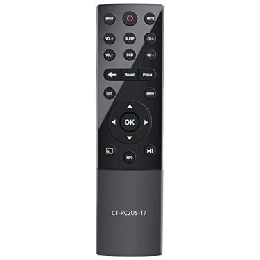 Imagem de Novo controle remoto de substituição CT-RC2US-17 CTRC2US17 adequado para Toshiba LED TV 32L221U 55L421U 43L621U 49L621U 55L621U 65L621U