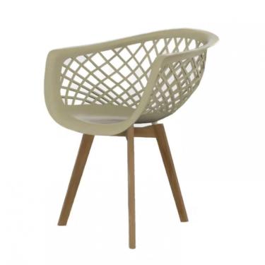 Imagem de Cadeira De Jantar Web Wood Seat&co Com Pés Em Madeira Fendi