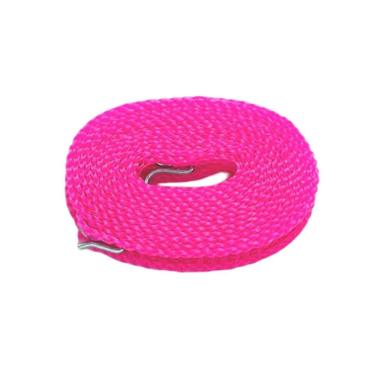 Imagem de Varal Portátil Em Rolo Acampamento Viagem 10 M Rosa