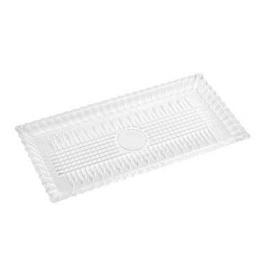 Imagem de Travessa Retangular Queen Wolff Em Cristal 3x17x34 Cm Axlxp Branco