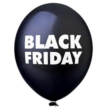 Imagem de Balão Estampado Black Friday Preto - 11 Polegadas - 25 Unidades