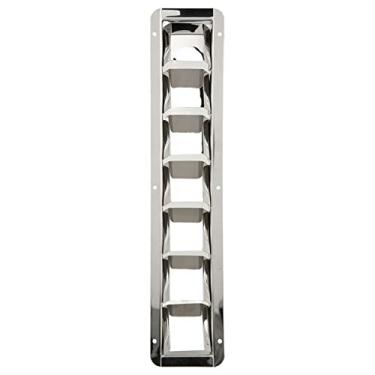 Imagem de Cobertura de churrasqueira de aço inoxidável 304 com 7 compartimentos para extratores, unidades de ar condicionado, ventiladores de ventilador de cozinha, aberturas de ventilação de parede de grade redonda