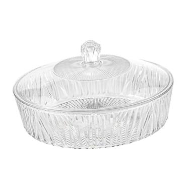 Imagem de ＫＬＫＣＭＳ Recipiente para armazenamento de alimentos, bandeja para catering com cúpula, suporte para bolo multifuncional, bandeja para servir biscoitos para, C