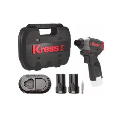 Imagem de Parafusadeira de Impacto 12v Brushless 140 Nm Kub50.2 Kress Preta, Pre