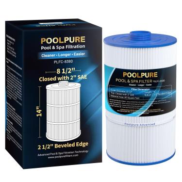 Imagem de POOLPURE Replacement Filter for Sundance 6540-501, PSD85-2002, Unicel C-8380, Filbur FC-2810, Excel Filters XLS-840, Aladdin 18007, Baleen AK-70031, Magnum SU80, 85 sq.ft Filter Cartridge
